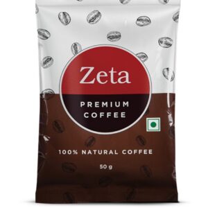 Zeta Premium Coffee 50g | 100% Natural Pure Coffee | Strong Aroma & Rich Taste | Fresh & Authentic Coffee Powder
