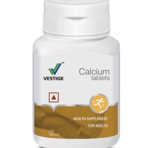 Vestige Calcium Tablets for Adults | Supports Strong Bones & Teeth | Daily Calcium Health Supplement | 100 Tablets